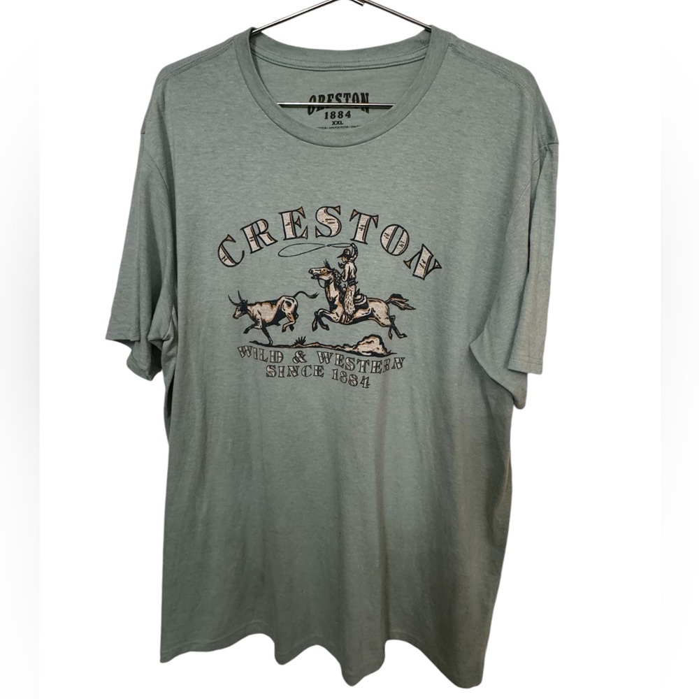 High End Soft Creston 1884 Wild & Western High End Men’s XXL T-Shirt MINTY